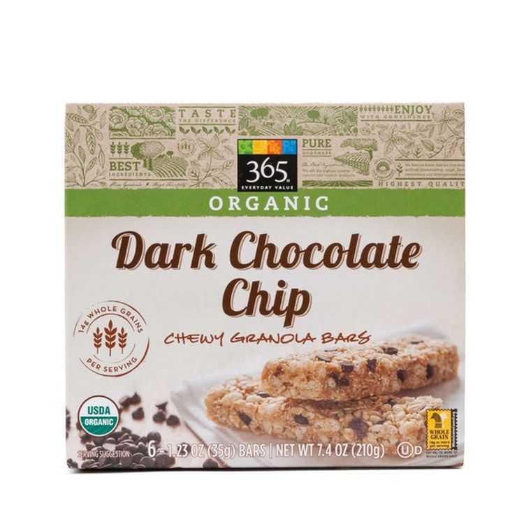 365 Organic ダークチョコレートチップグラノーラバー