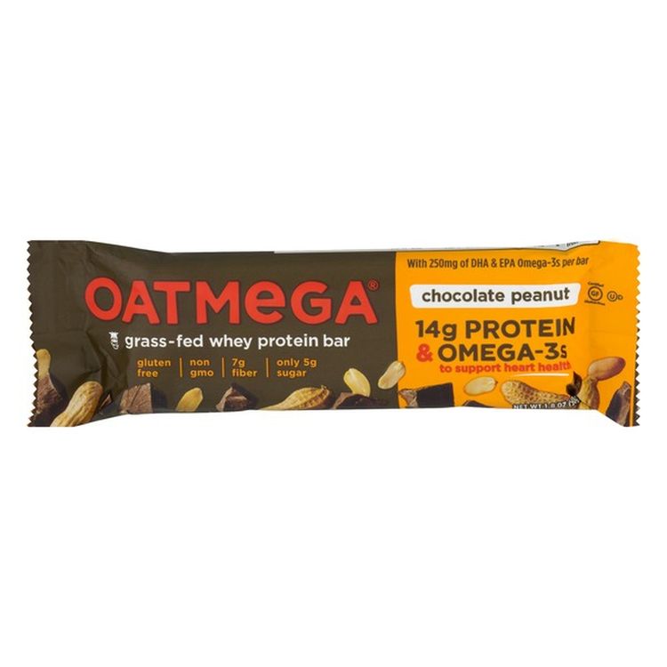 Oatmega 草で育てられたホエープロテインバーチョコレートピーナッツ