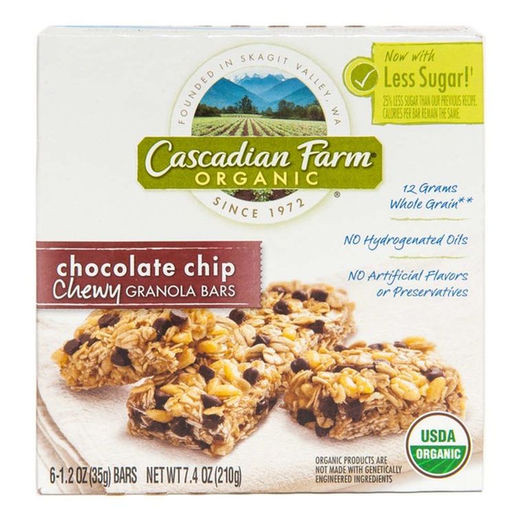 Cascadian Farm Organic チューイーチョコレートチップグラノーラバー