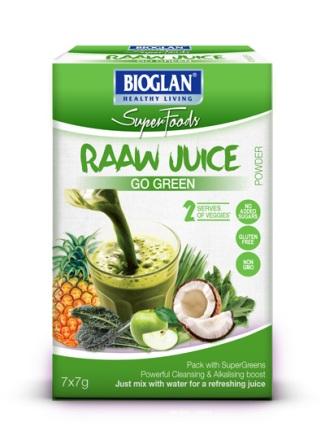 Bioglan Superfoods Raaw Juice Go Green 小袋入り