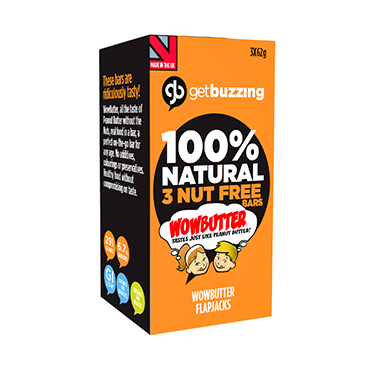 Getbuzzing 100% Natural Wowbutter Bars Box of 3