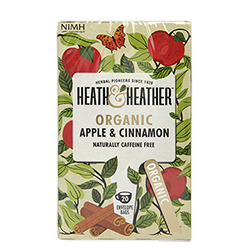 有機ハーブティー アップル＆シナモン Heath & Heather Organic Apple & Cinnamon