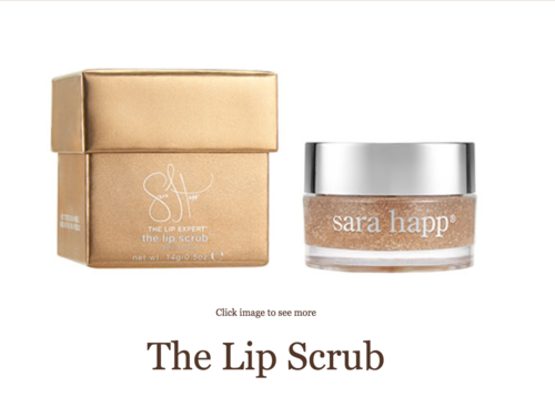 多くのモデル愛用 サラハップ リップスクラブ バニラビーン (Sara Happ The Lip Scrub)