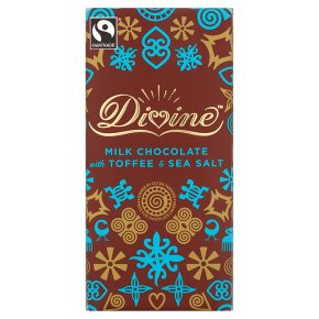 Divine フェアトレード トフィー＆ミルク チョコレートバー