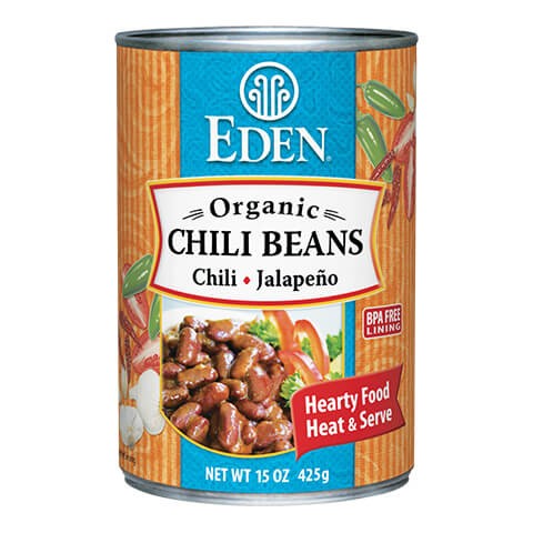 エデンフード ハラペーニョ＆チリペッパー入りチリビーンズ 缶 (Eden Foods）