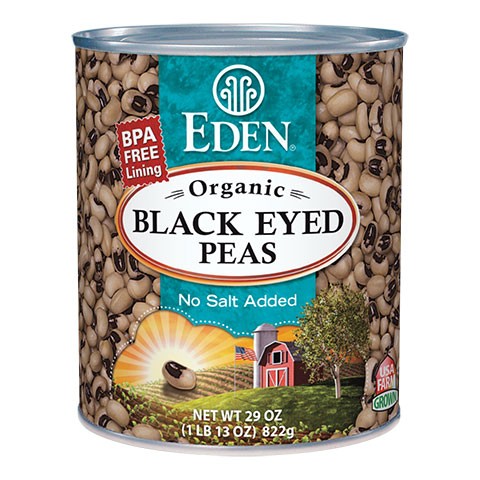 エデンフード オーガニックブラックアイピーズ 缶 822 g (Eden Foods Black Eyed Peas, Organic)