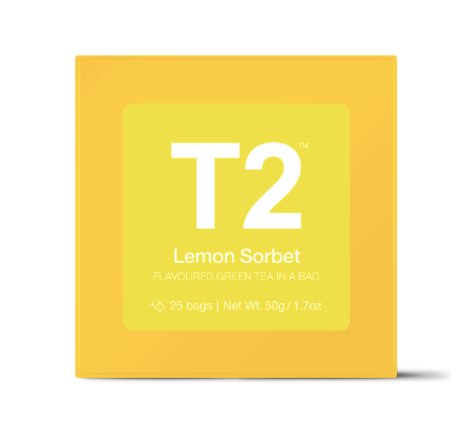 大人気 T2 フルーツティー Lemon Sorbet レモン味 25pk