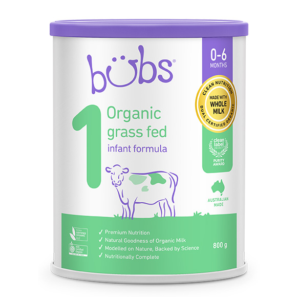 交換無料！ Bubs Australia Bubs オーガニック粉ミルク ステップ1 (0～6カ月 ミルク