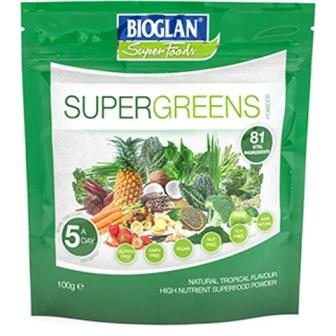 Bioglan Superfoods Supergreens 81 Vital Ingredients Powder 100g