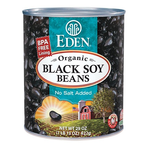 エデンフード オーガニックブラックソイビーンズ 缶 822 g (Eden Foods Black Soybeans, Organic)