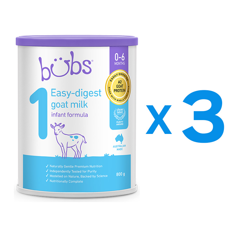 Bubs Australia 『3缶セット』Bubs A2 ヤギミルク・粉ミルク