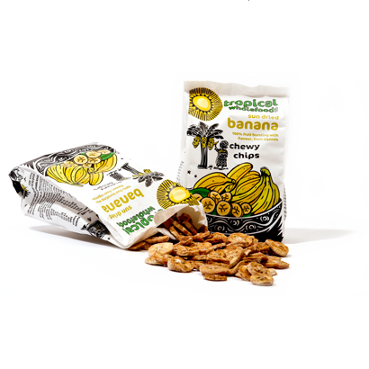 Tropical Wholefoods Sun Dried Banana Chewy Chips バナナチップス