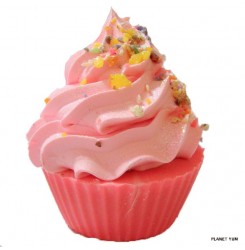 【非毒性天然石鹸】ピンクサーカスカップケーキソープ110g Pink Circus Cupcake Soap
