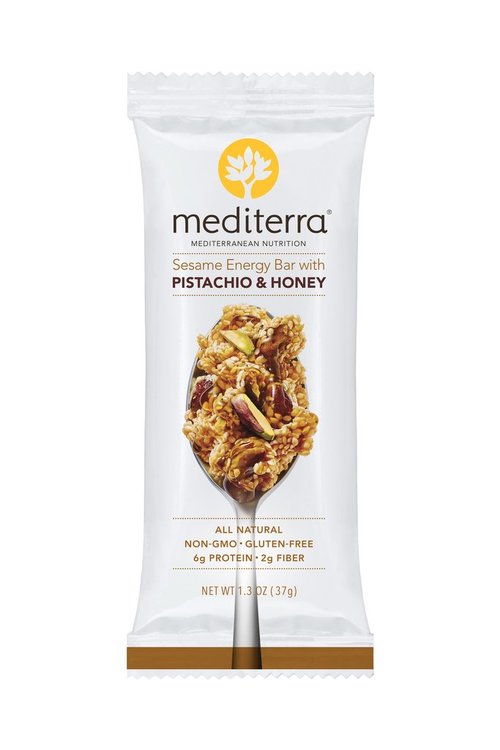 mediterra Sesame Energy Bar with Pistachio & Honey