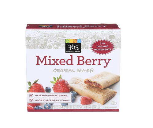 日本未発売 ホールフーズマーケット 365 ミックスベリー シリアルバー（Whole Foods Market Mixed Berry)