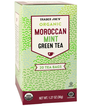 日本未発売・トレーダージョーズ オーガニック モロッカン ミントグリーンティーx3／Trader joe's Organic Moroccan Mint Green Tea 一箱20ティーバッグ入りx3