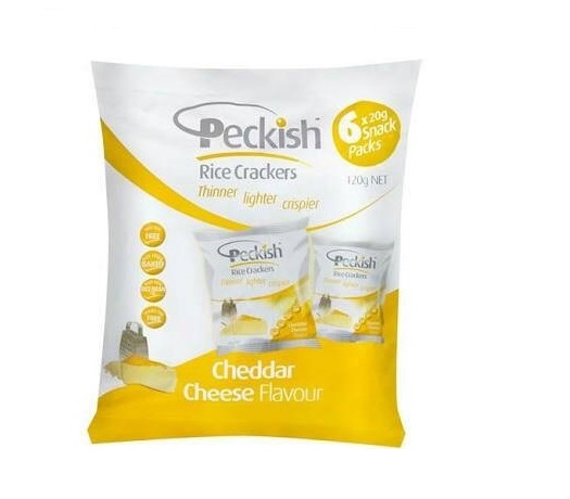Rice Cracker Cheddar Cheese 20g 6 pack 120g