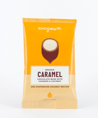 【 Loving earth】キャラメルチョコレート Box 30g x 16枚入 Caramel Chocolate