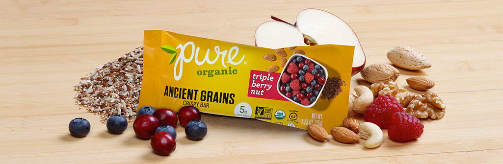 Pure Organic トリプルベリーナッツ ナッツバー 12本セット