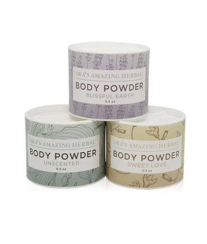 オラズアメージングハーバル ボディパウダー トラベルサイズ 3個セット(Ora's Amazing Herbal Body Powder)