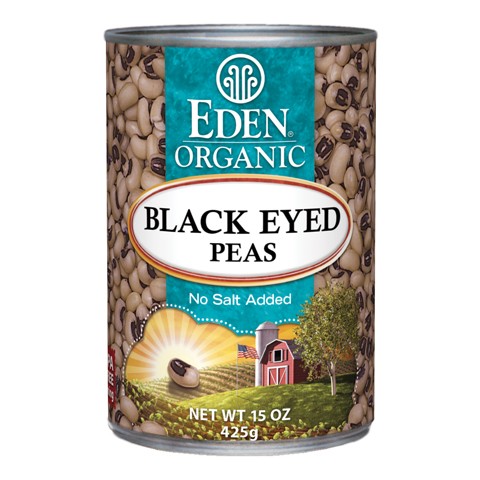 エデンフード オーガニックブラックアイピーズ 缶 (Eden Foods Black Eyed Peas, Organic)
