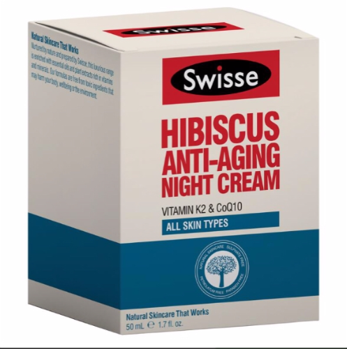 Swisse Hibiscus Anti Ageing Night Cream 50ml