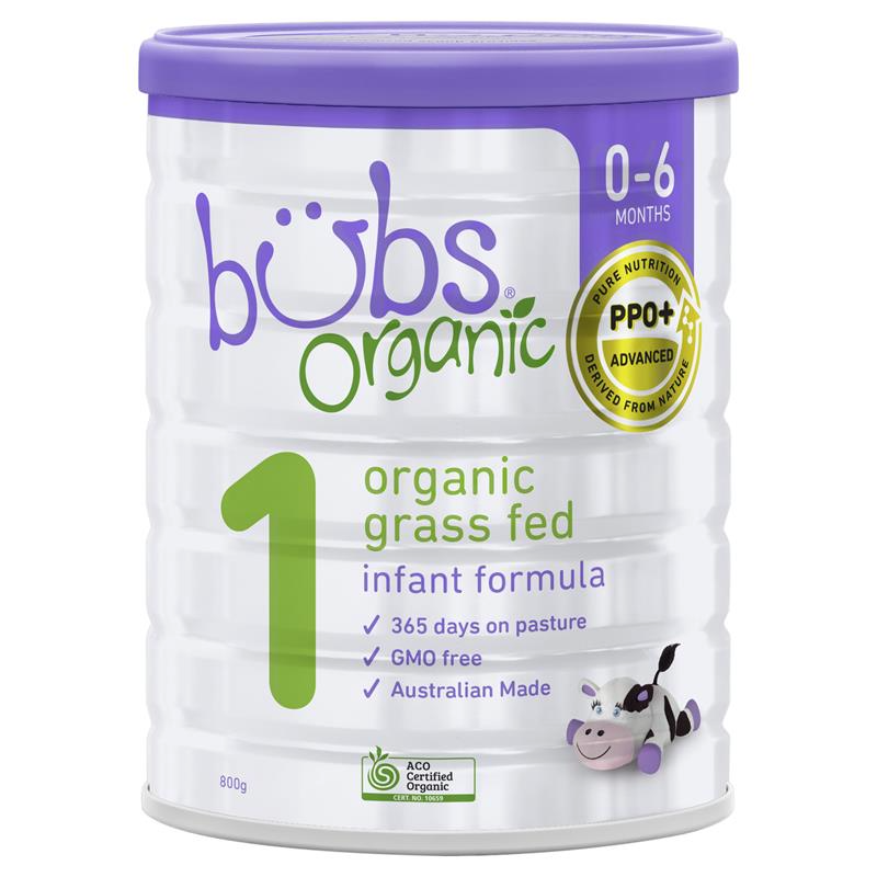Bubs Australia Bubs オーガニック粉ミルク ステップ1 (0～6カ月 