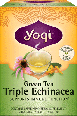 ヨギ ティー グリーンティトリプルエキナセアティー3箱セット（Yogi Green Tea Triple Echinacea）