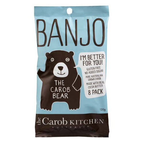 キャロブバー：ベアオリジナルミルク・Banjo Bear 8 Pack