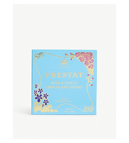 Prestat 英国王室御用達 ローズ & バイオレット チョコレート 140g
