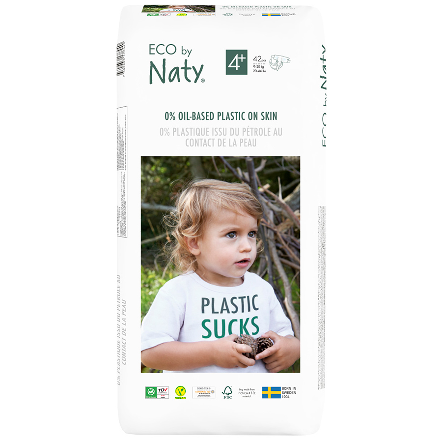 Naty by Nature Babycare エコおむつ テープタイプ（サイズ4プラス /42