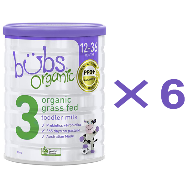 Bubs バブズ‎ （オーガニック粉ミルク‎）ステップ3 フォローアップ-