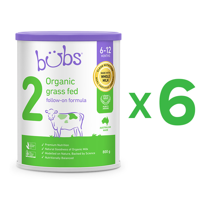 「高評価！」注目のレビュ Bubs Australia 『6缶セット』Bubs オーガニック粉ミルク ミルク